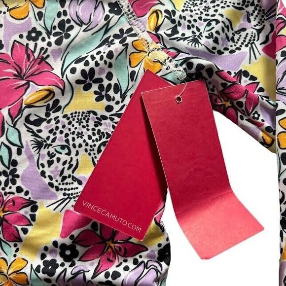 Vince Camuto Girl's Floral Tropical Jungle Print Rashguard SPF 50 Swim T… - Picture 5 of 12